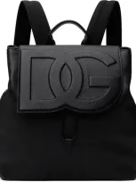 Dolce & Gabbana Black Deerskin Backpack In 80999 Nero