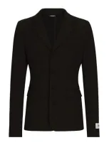 Dolce & Gabbana Cotton Blazer In Black