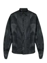 Dolce & Gabbana Buttoned Oversize Shirt In Black