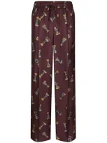 Dolce & Gabbana Silk Jogging Pants In Print