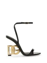 Dolce & Gabbana Leather Sandal In Black