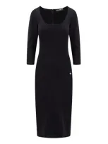 Dolce & Gabbana Midi Dress In Black