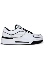 Dolce & Gabbana New Roma White Leather Sneakers Man