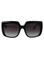 Dolce & Gabbana Sunglasses In 32998g Black On Leo Brown