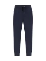 Dolce & Gabbana Cotton Jogger Sweatpants Zipper Pockets In Blue