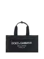 Dolce & Gabbana Travel Bag In Nero/nero