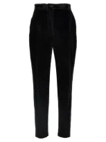 Dolce & Gabbana Velvet Tuxedo Pants In Black