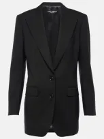 Dolce & Gabbana Virgin Wool Blazer In Black