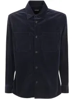 Dondup Shirt Corduroy Clothing In Blue