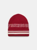 Dorothee Schumacher Friends Of Dorothee Lettered Merino Wool Beanie In Red