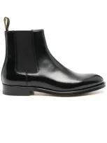 Doucal's Almond-toe 40mm Leather Ankle-boots In Black