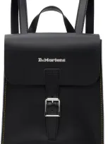 Dr. Martens' Black Leather Mini Backpack In Black Kiev & Black S