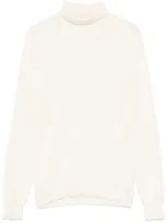 Drumohr Turtleneck Sweater In White