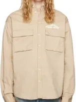 Dsquared2 Beige Icon Dropped Shoulder Shirt In 109 Beige