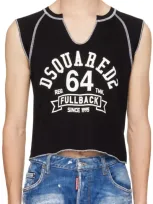 Dsquared2 Black Darlin' Tank Top In 900 Black