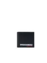 Dsquared2 Bob Coin Wallet In Nero