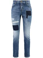 Dsquared2 Cool Girl Cropped Jeans In Blue