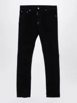 Dsquared2 Black Cotton Denim Jeans