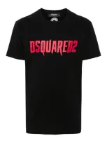 Dsquared2 Logo Cotton T-shirt In Negro