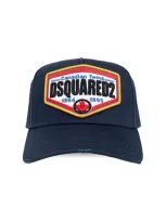 Dsquared2 Logo Patch Baseball Cap In Blue