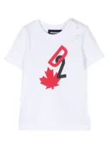 Dsquared2 Babies' Logo-print T-shirt In White