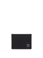 Dsquared2 Logo-plaque Leather Wallet In Black