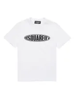 Dsquared2 Kids' Logo-print Cotton T-shirt In White