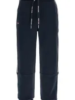 Eden Park Contrast Band Joggers With Eight In Blue