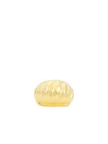 Elizabeth Cole Basil Ring In Metallic Gold