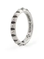 Emanuele Bicocchi Pyramid Band Ring In Silver