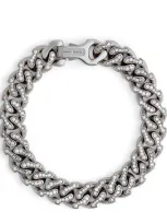 Emanuele Bicocchi Rhodium-plated Sterling Silver And Cubic Zirconia Chain Bracelet