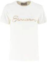 Ermanno Firenze T-shirt In Off White Miele