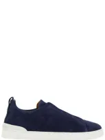 Ermenegildo Zegna Zegna Triple Stitch Trainers In Blue