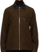 Ernest W Baker Brown Melange Utility Jacket