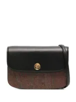 Etro Small Essential Crossbody Bag In Brown