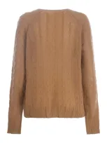 Etro Brown Cashmere Sweater In Beige