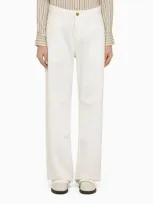 Etro Denim Baggy Jeans In White