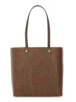 Etro Essential Tote Bag In Brown