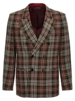 Etro Maxi Check Blazer In Black