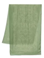 Etro Paisley-print Scarf In Green