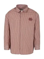 Etro Kids' Burgundy Shirt For Boy With Pegaso In Red