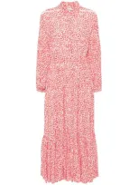 Evarae Sienna Midi Dress In Pink