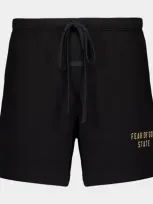 Fear Of God Essential Black Cotton Shorts