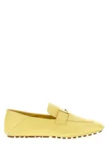 Fendi Baguette Loafers In Yellow