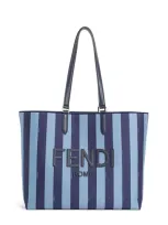 Fendi Man Blue Tote Bags