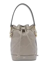 Fendi Mini Mon Tresor Bucket Bag In Gray