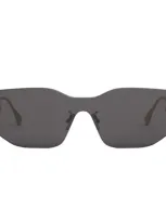 Fendi Shield Frame Sunglasses In Gray