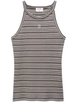 Filippa K Striped Tank Top In Gray