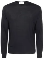 Filippo De Laurentiis Long Sleeves Merinos Round Neck Clothing In Black