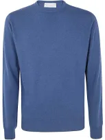 Filippo De Laurentiis Long Sleeves Round Neck Clothing In Blue